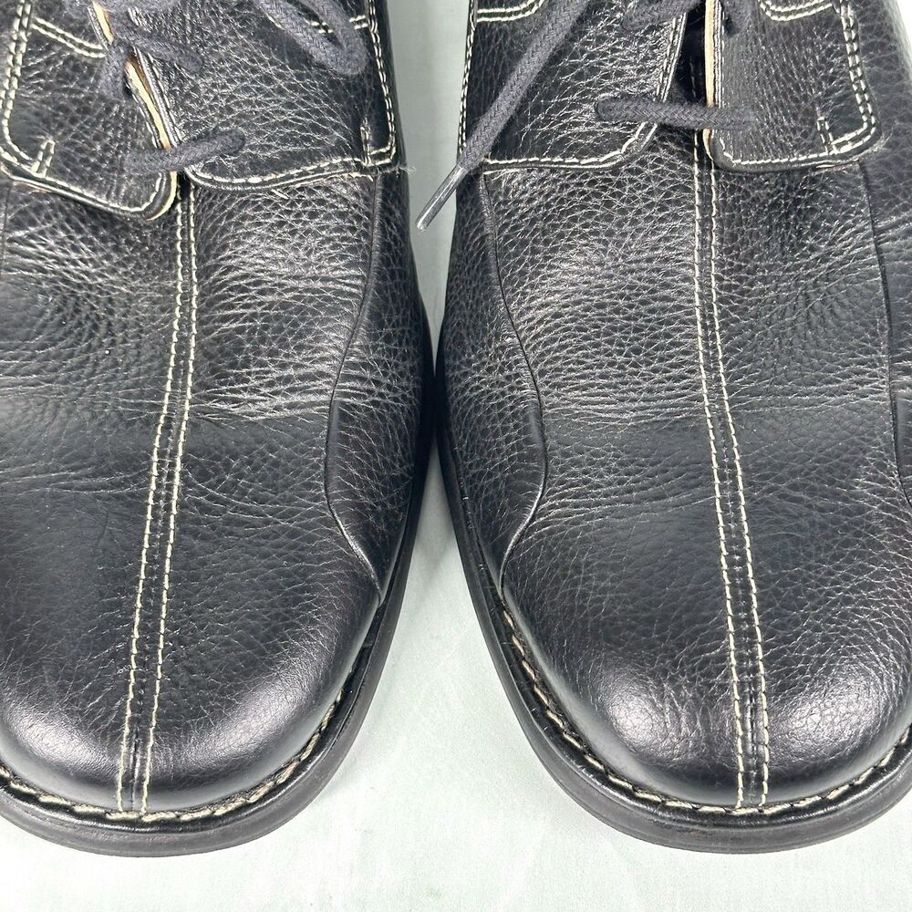 Johnston & Murphy Men's Size 10 Shuler Bicycle Black Leather Dress Shoe 20-7222 - Picture 5 of 15